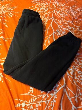 Forever 21 Black Cozy Fleece Joggers